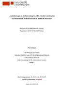 Anforderungen an die Anwendung des DBA zwischen Liechtenstein und Deutschland auf liechtensteinische juristische Personen" - LL.M. Thesis in Arbeit von Dr.oec.HSG Marcello Scarnato